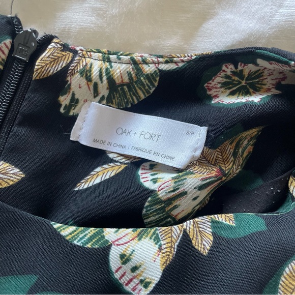 oak + fort patterned midi dress - Picture 6 of 9